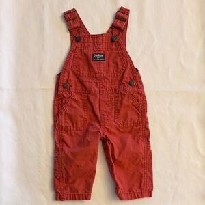 OshKosh B'gosh Brick Red Kids Overalls